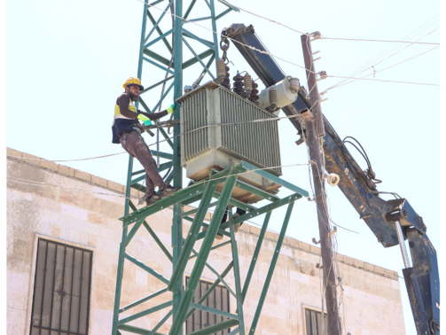 جانب من الأعمال اليومية لورشات شركة الكهرباء Green Energy (1)